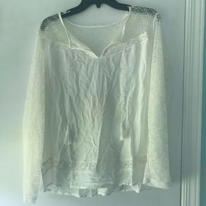 white lace blouse